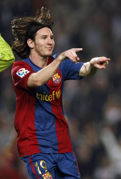 Barcellona 18 Aprile 2007 (Reuters). Esultanza gol contro il Getafe (Reuters)